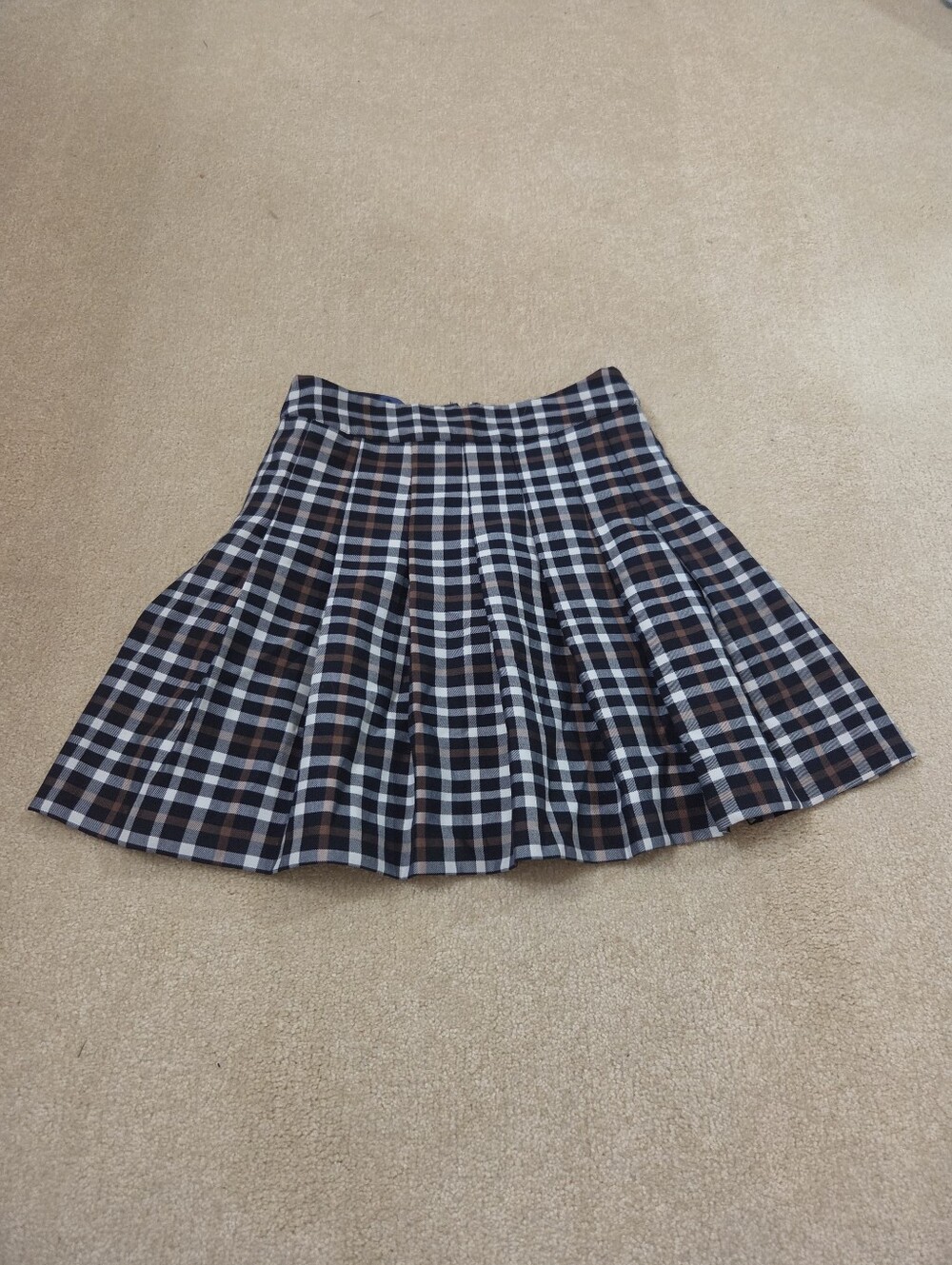Plaid Navy Blue Women's Skirt